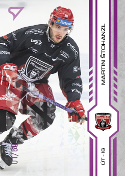 Martin Stohanzl Hradec Kralove Tipsport ELH 2024/25 SportZoo 2. serie Purple Iceberg /60 #317
